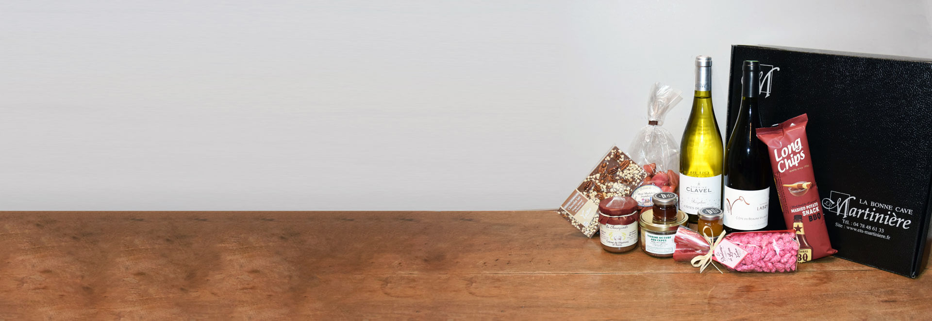 Coffrets gourmands et paniers garnis