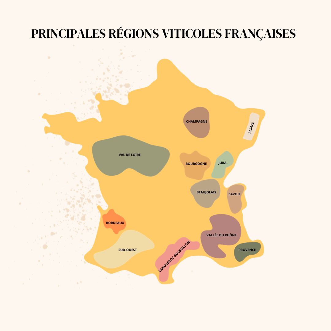 Les régions viticoles françaises